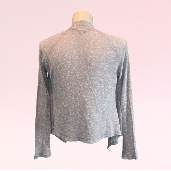 Sonoma Open‎ Front Blue White Slub Knit Cardigan S - Picture 6 of 6